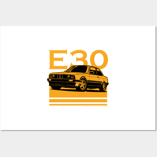 E30 M3 1968- 1995 vintage classic car Posters and Art
